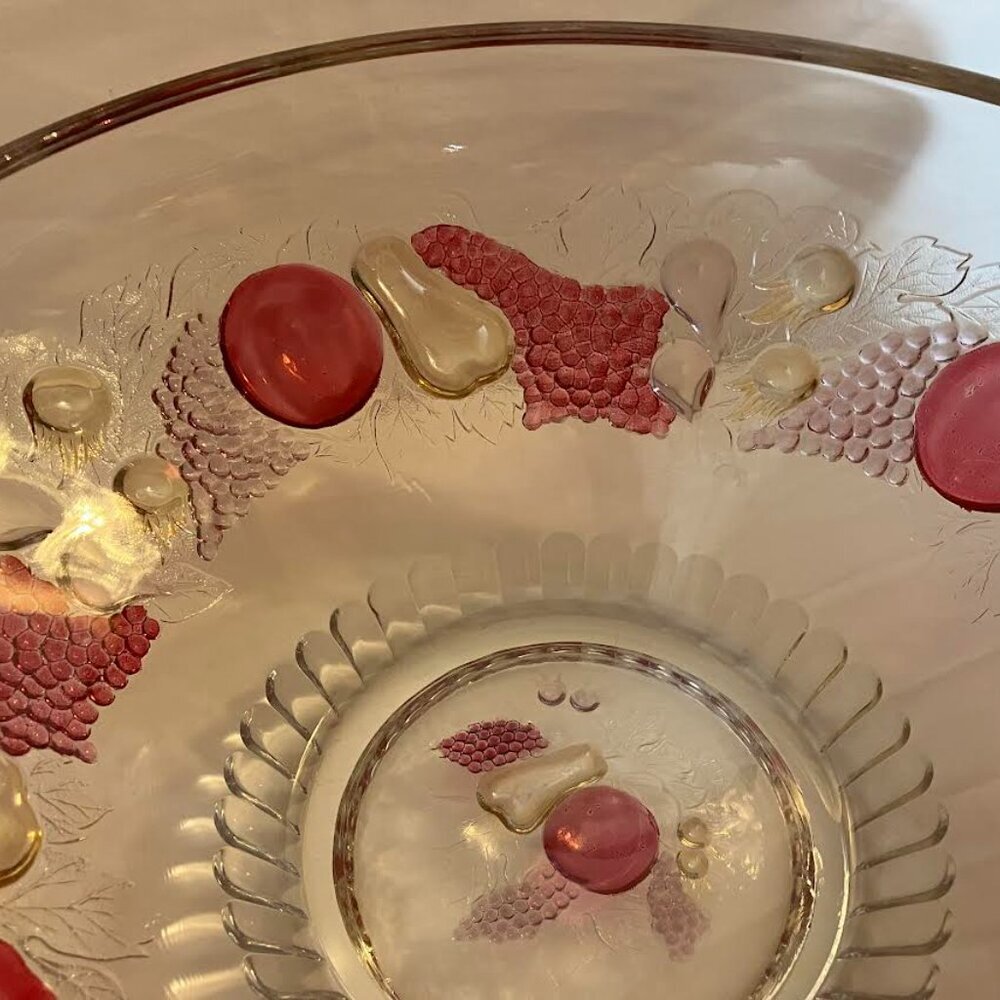 Westmoreland Glass Della Robbia Fruit Bowl Vintage EUC - Picture 13 of 14